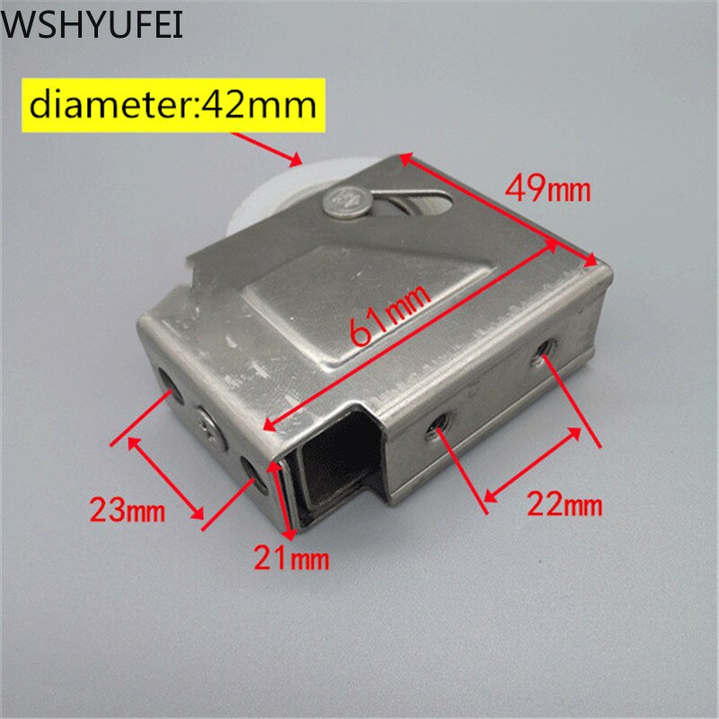 2 szt. Wyciszenie szafy przesuwne drzwi koło pasowe wiszące kółka szafka przesuwna rolka robić drzwi łożyska montowane na powierzchni akcesoria robić rowków