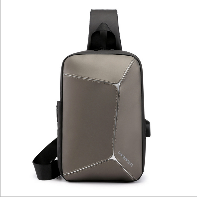 Men's shoulder bag men's shoulder bag Men's travel bag crossbody bag shoulder bag Men's chest bag Waterproof: Khaki