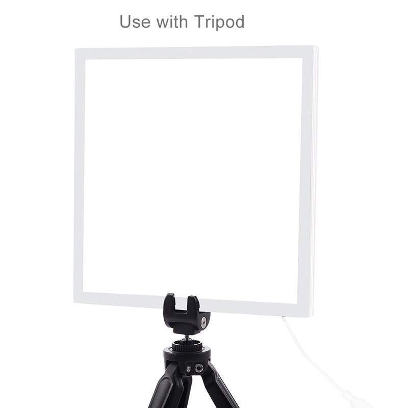 Puluz mini led valokuvaus varjoton valo lamppu paneeli pad akryylilevy 20 x 20cm gdeals
