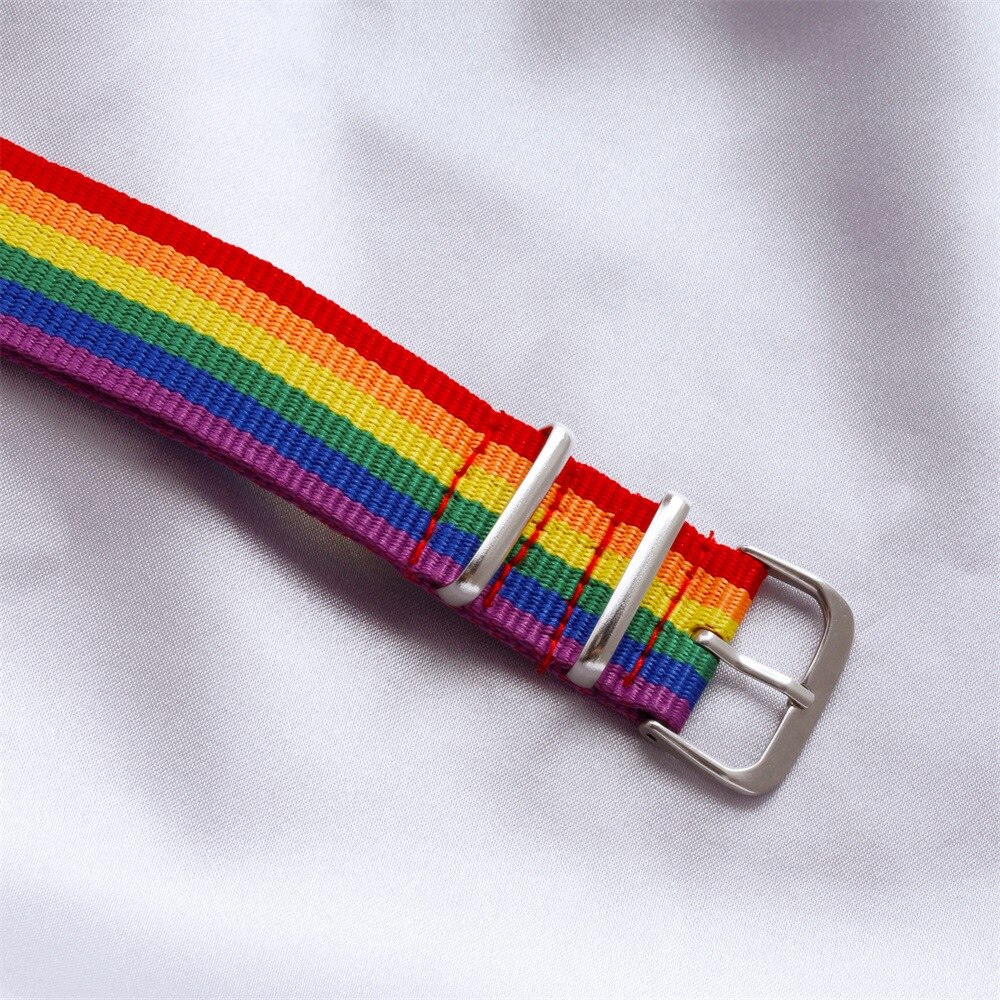 LGBT Pride Rainbow Heart Bracelet – Braided Adjustable Wrap, Handmade, Unisex