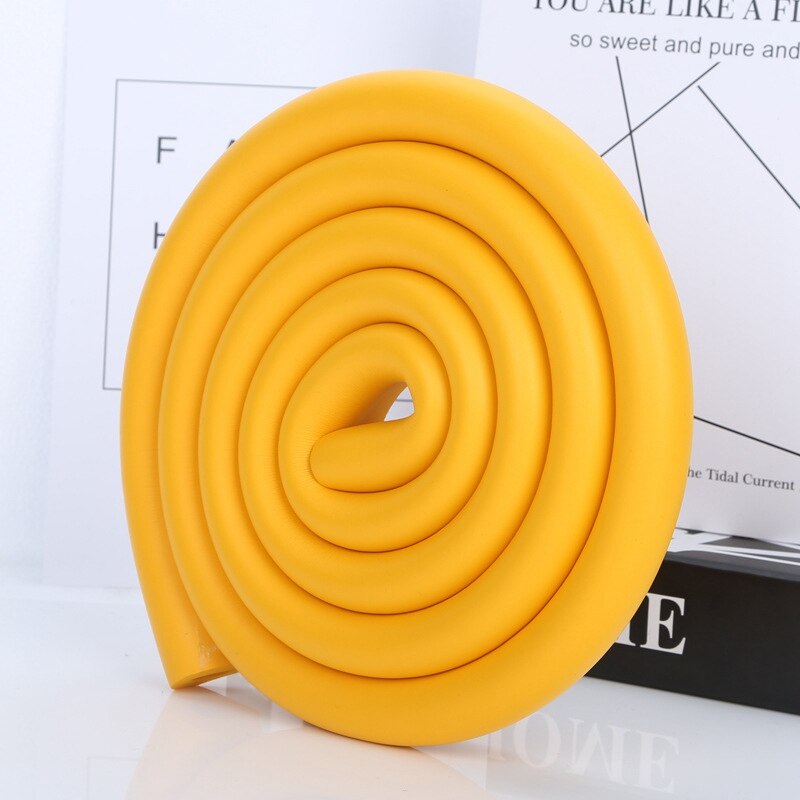 2 Meters Table Desk Edge Guard Strip Extra Thick Furniture Corner Protect Home Anti-collision Strip with Free Double-sided Tape: Orange