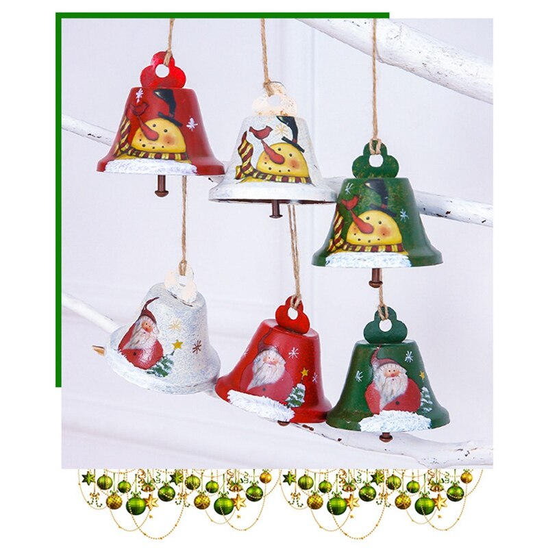 Retro Bells Kerstversiering Gemaakt Van Bells Hanger Ijzeren Bel Deurknop Decoratie Kerstboom Ornamenten