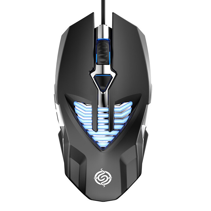 Competitive Game Mouse 6d Electroplating Metal Water-Cooled Light Effect Macro Programming USB Wired Mouse