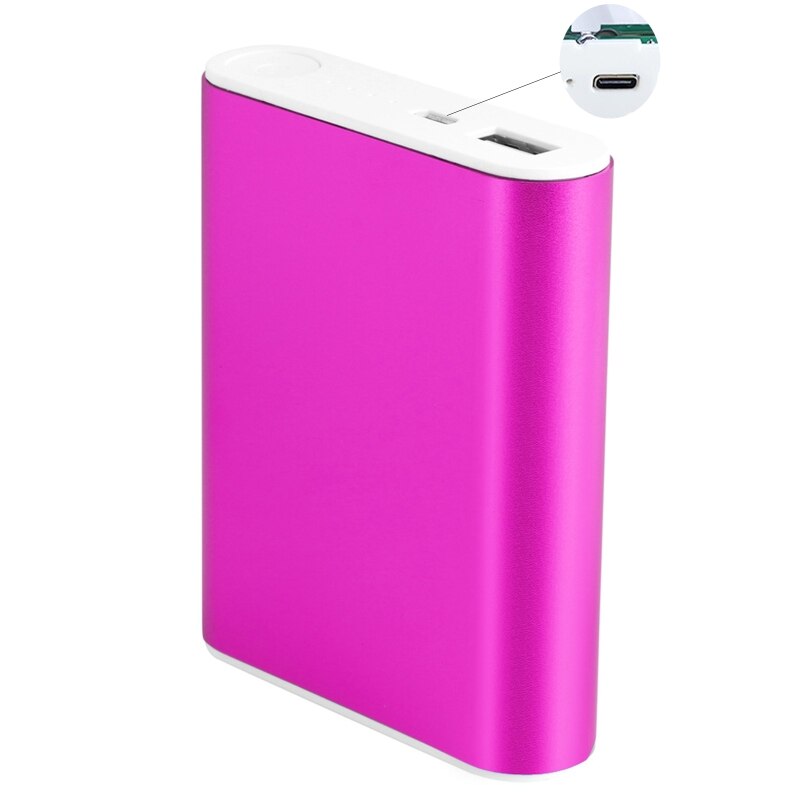 5 Colors Metal Power Bank DIY Kit Storage Case Box Free Welding Suit 4X 18650 Battery 5V 2.1A USB External Charger Smart Phone: Rose Red
