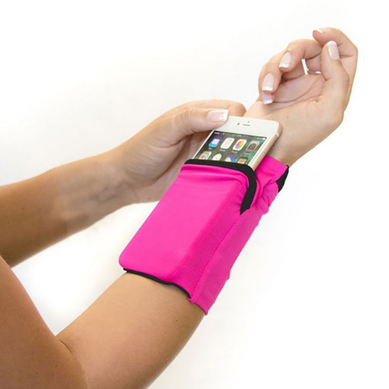 Arm taske ultra-tynd skridsikker armbånd armbånd armbånd telefonpose holder sportstasker til fitness løbecykling