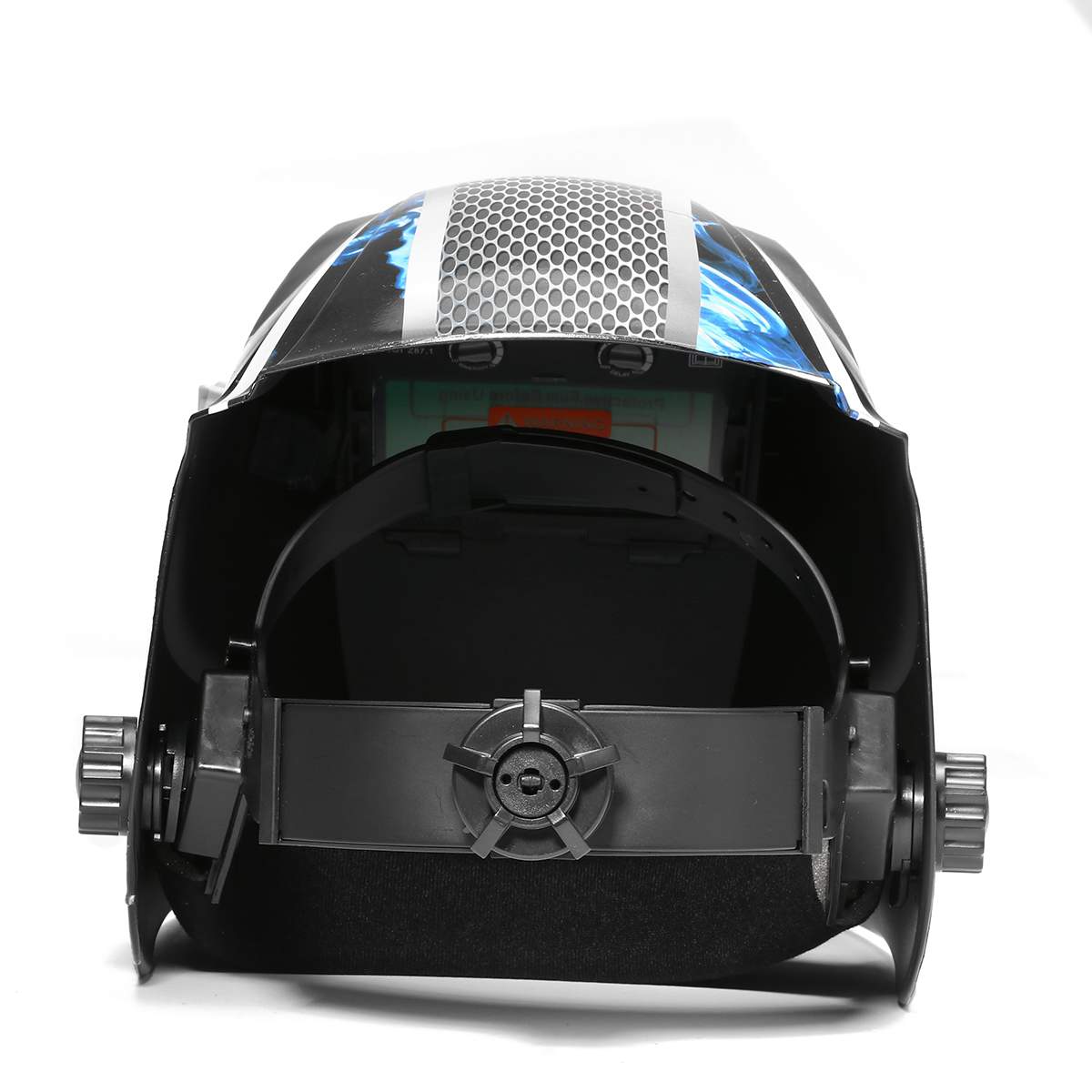 Solar Powered Eyes Mask Automatic Darkening Electric Welding Helmet Adjustable Shade 4/9-13 for TIG MIG ARC MAG Mask/Gloves/Lens
