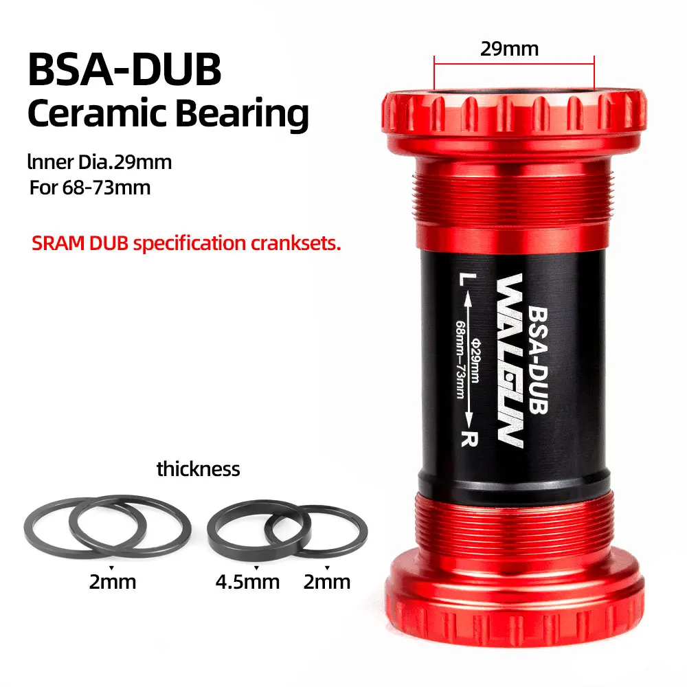 BSA Gewinde Fahrrad Tretlager Keramik BB BSA24 BSA30 BSA29 Englisch für MTB Rennräder 24mm 30mm 29mm Hülse Fahrrad Kurbel: Hellgrau