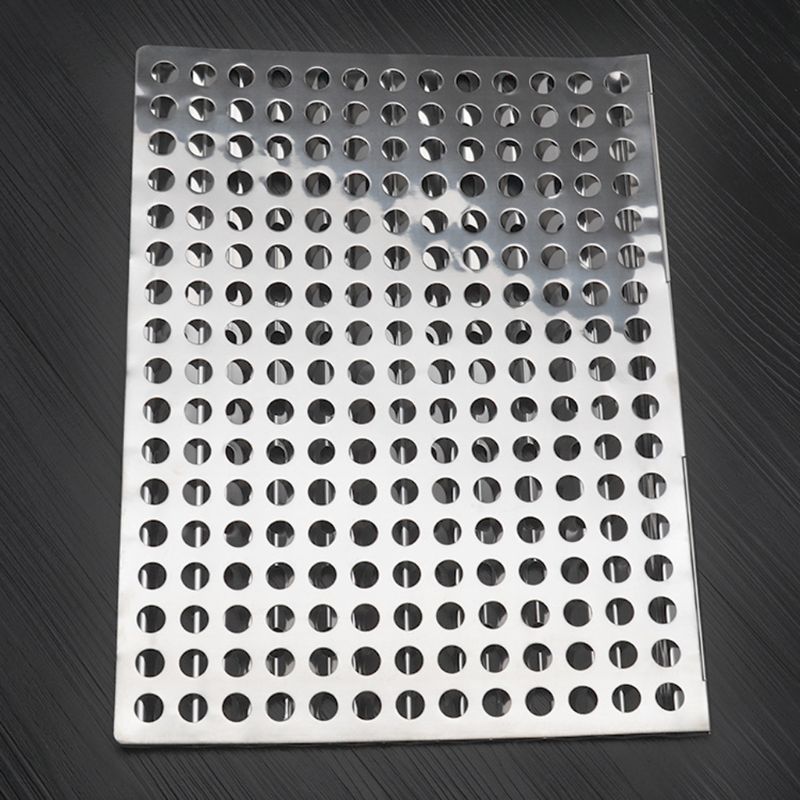 Stainless Steel Foldable BBQ Barbecue Grill Mat Camping Cooking Plate Non-stick Y5GA