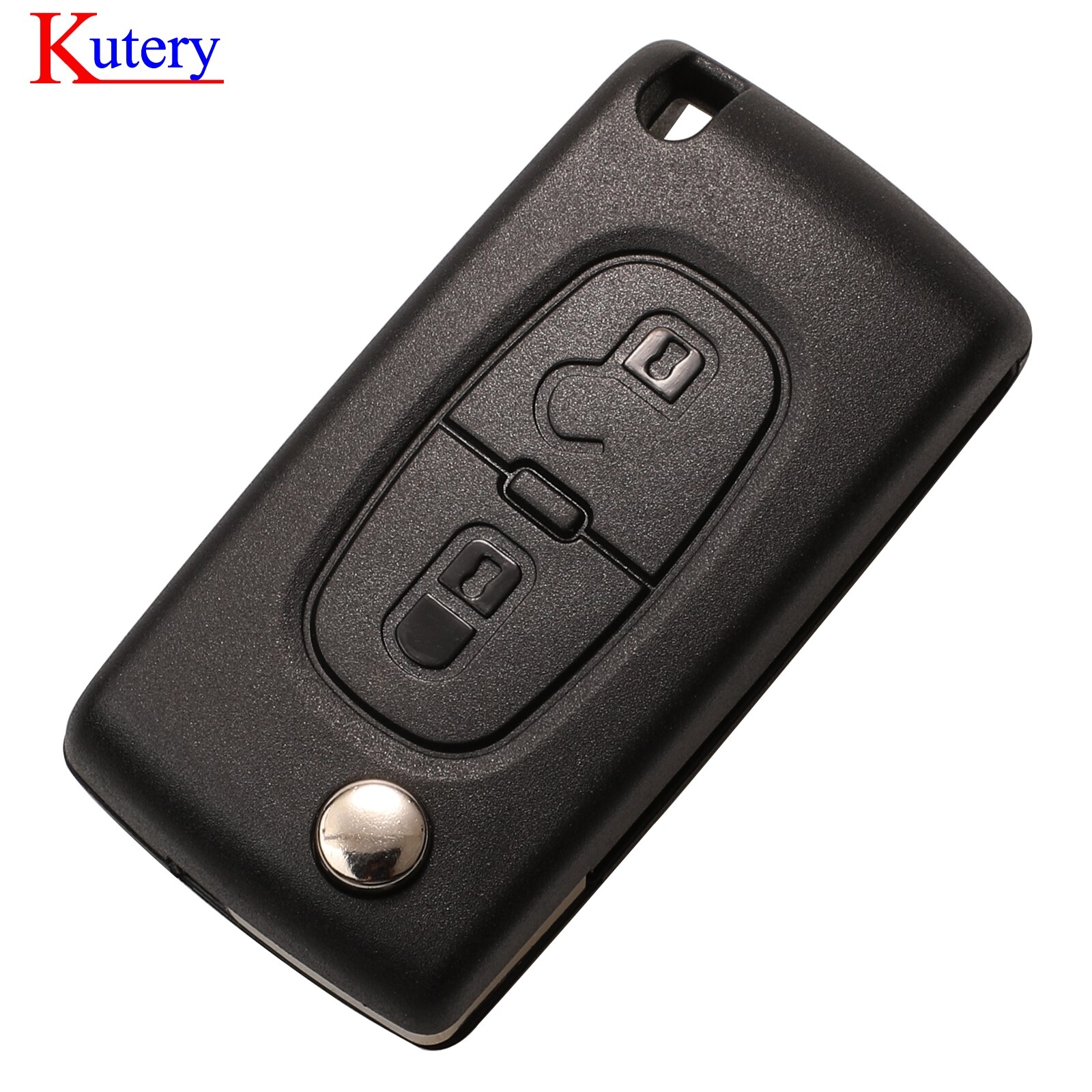 kutery 2/3 Button Flip Fob Car key Case Shell for Peugeot 207 307 308 407 607 807 Partner
