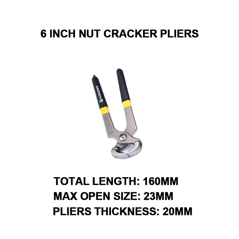 Nail Puller Pliers Pincers Nut Cracker Cutting Incision Steel Wire Hand Tools Crimping Tower Pincer 6" 8" 10" Claw Carpenters: Pincers 6 Inch