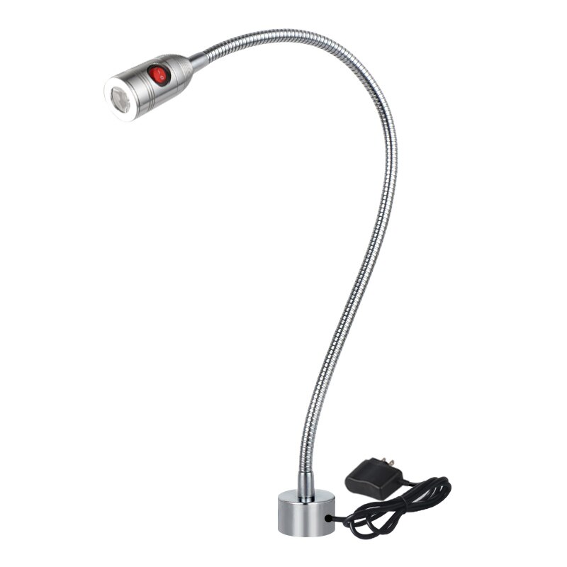 24V 220V LED CNC Machine Light Long Arm Hose Household Micro-machine Tool Work Light Gooseneck Lamp: 220V Magnetic base / 5W