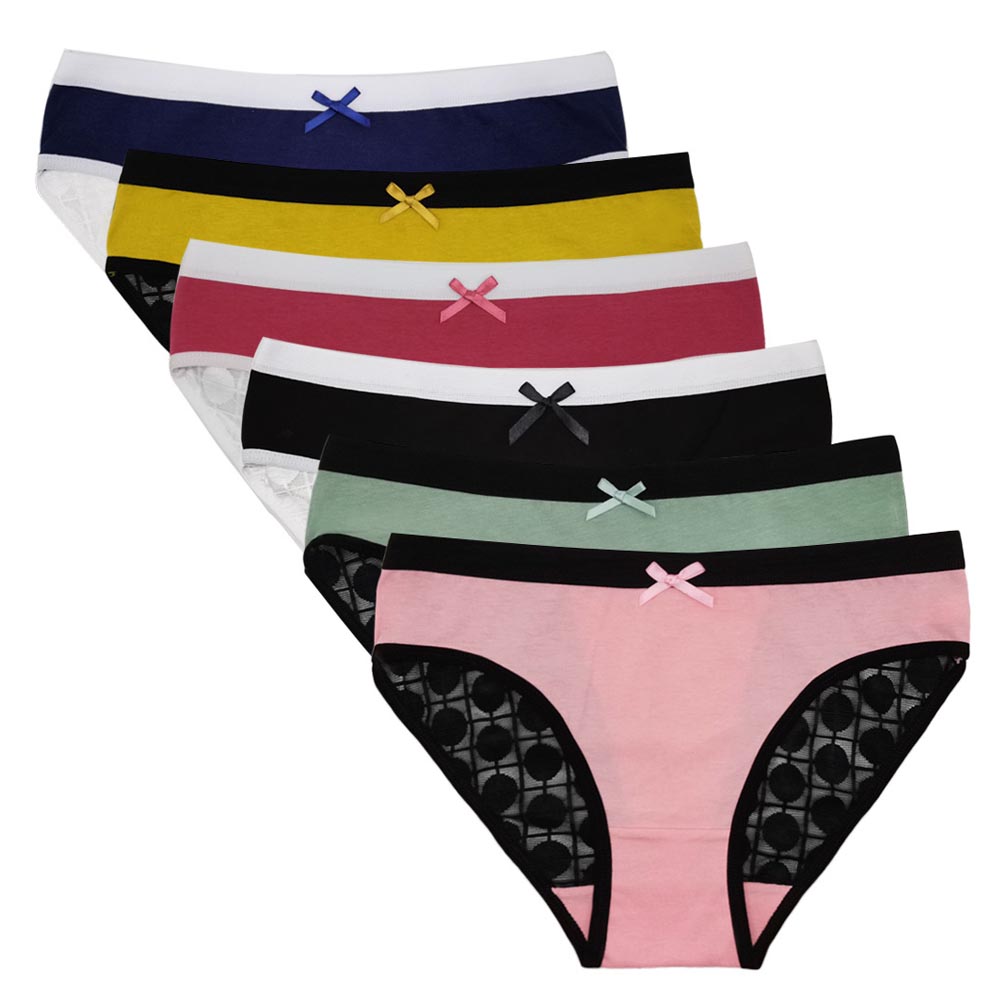 89535 Moonflame 5 Pcs/Lots Cotton Female Underwear For Woman Sexy M L XL Lace Women&#39;s Panties: M