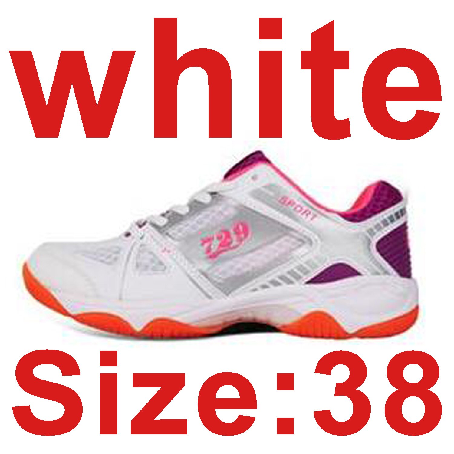 Oryginalne buty do tenisa stołowego 729 2018 oddychające tenisówki typu uniseks dla rakieta do tenisa stołowego gra ping pong gra dla kobiety i mężczyzny: white 38