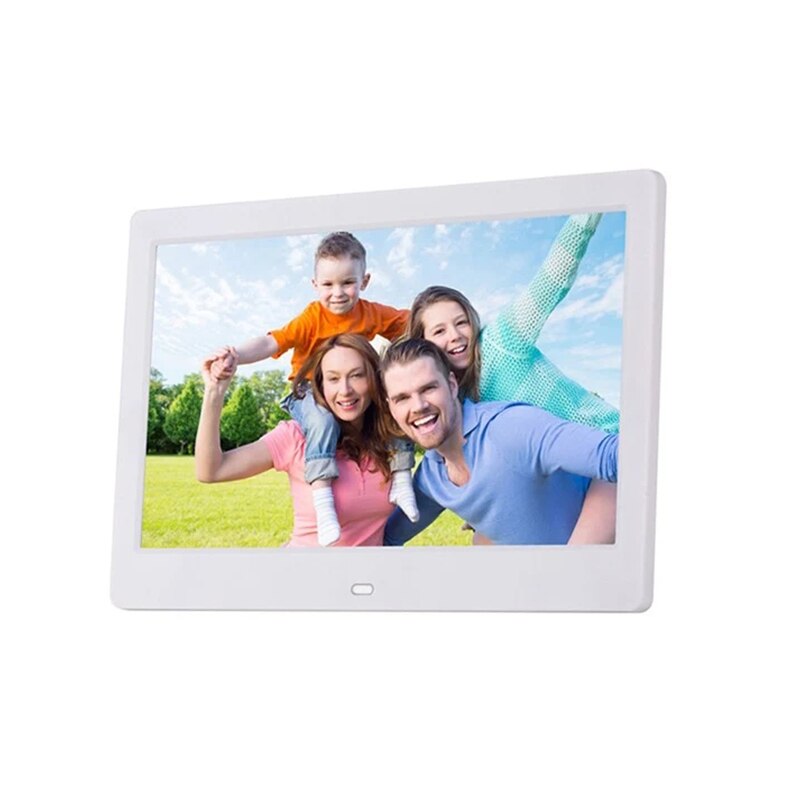 10.1 Inch High Definition 1280X800 Full Function Digital Photo Frame Electronic Album Picture Music Video White