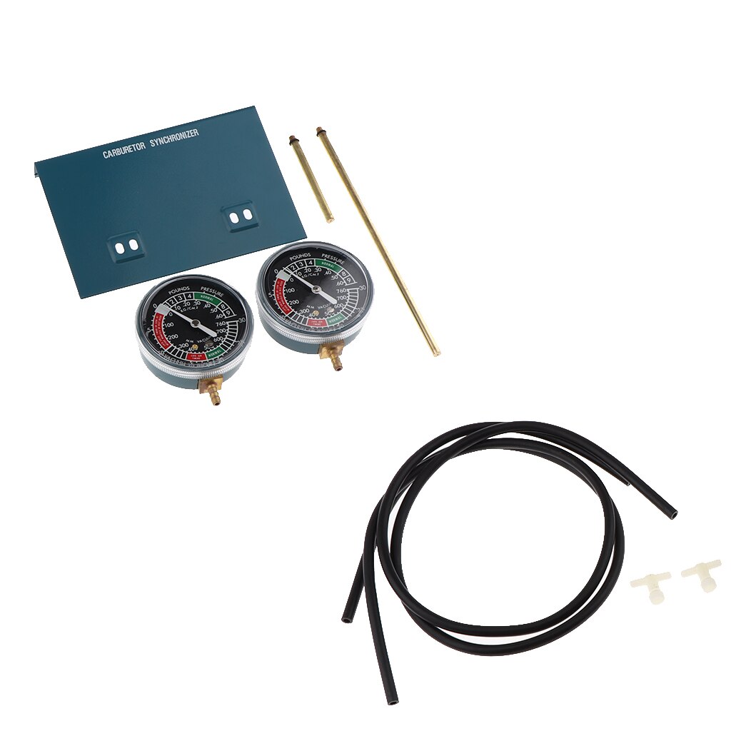 Motorcycle Carb Carburetor Vacuum Gauge Synchronizer Balancer Tool Kit Durable Easy to Install 70mm Dia