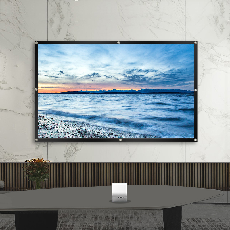 60/72/84/100/120/150 inch Projector Screen For Home Theater Outdoor HD Foldable Anti-Crease Portable Projection Movies Screen