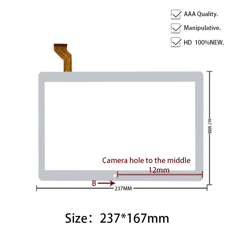 10.1 ''Inch Voor Capacitieve Touchscreen Digitizer Glas Sensor GT10JTY131 V4.0 V5.0