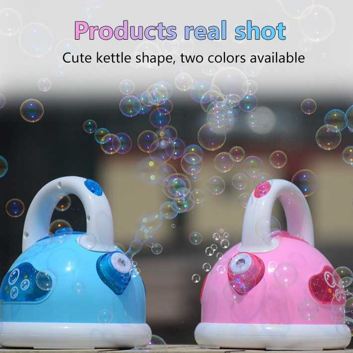 Kids Automatische Bubble Machine Speelgoed Maker Leuke Kettle Puzzel Auto Effecten Blower Dj Party Stage Feestelijke Sfeer Outdoor