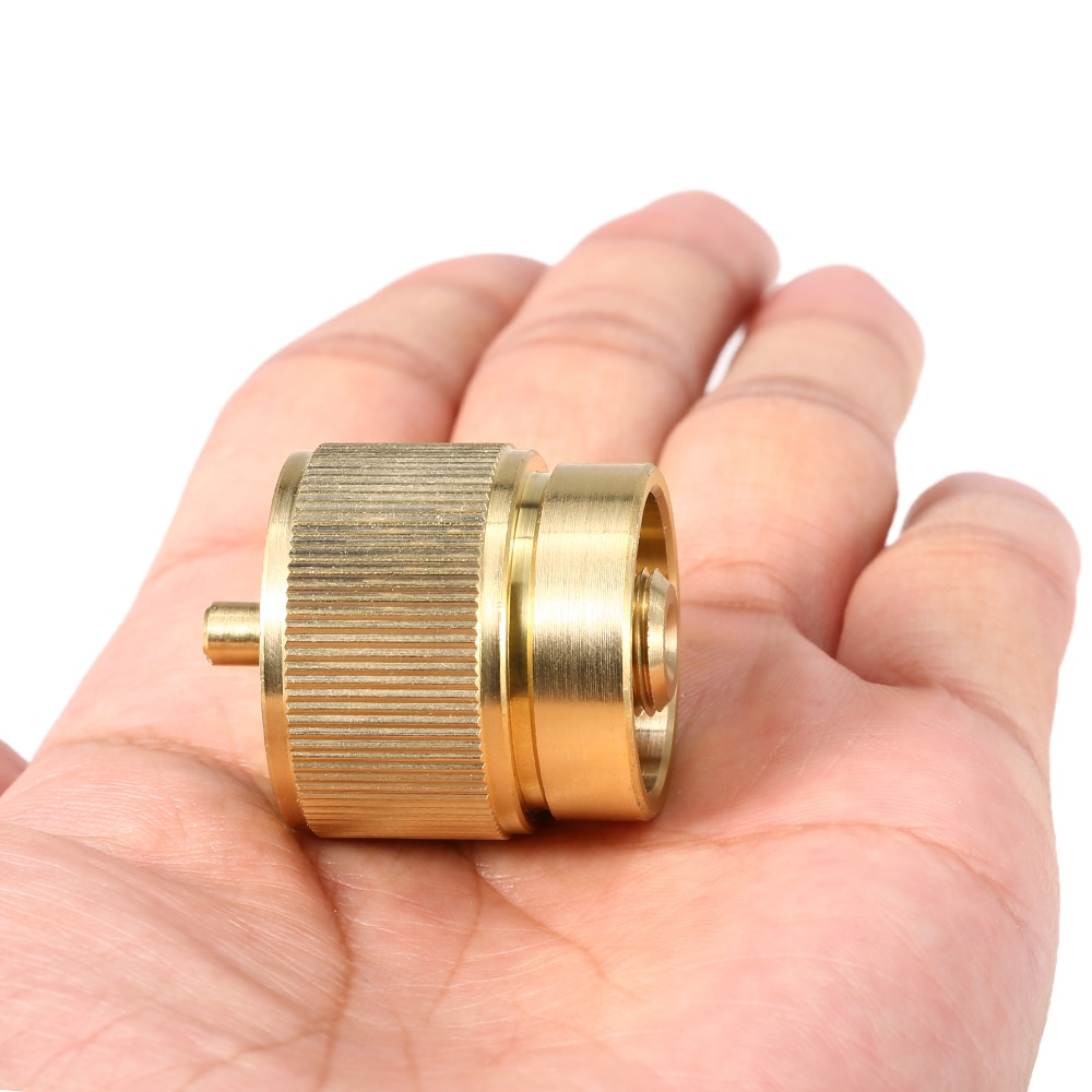 Lixada propan drivstofftank adapter lindalventil utgang campingovn tank konvertere mapp bensintank adapter 1 lb sylinder inngang