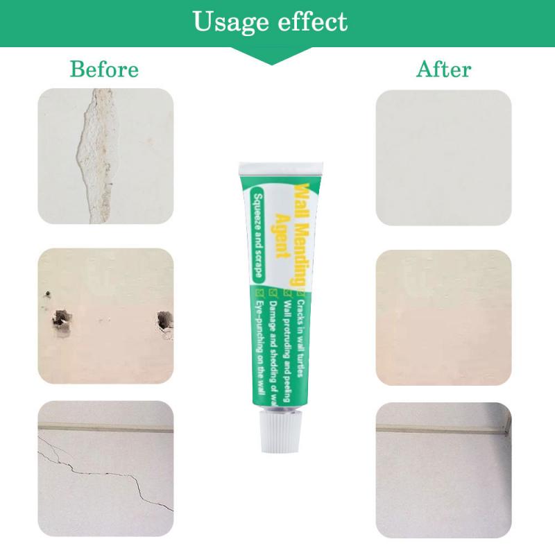 1PC 20ML Wall Mending Agent Wall Repair Cream Quick-drying Wall Crack Nail Repair Agent Wall Peeling Graffiti Gap Repair Paste