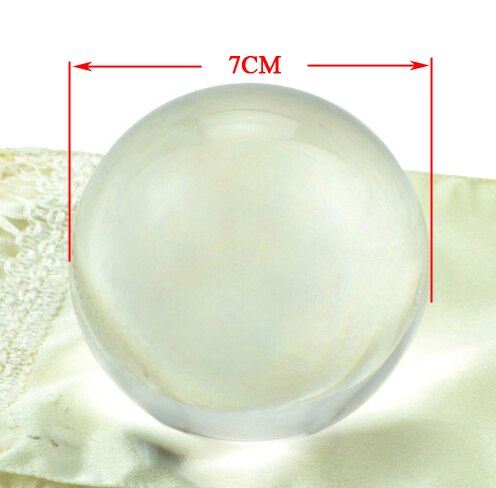 60/70/80/90/100mm Contact Jongleren Bal Goocheltrucs Crystal Ultra Clear 100% Acryl bal Manipulatie Jongleren: Transparent 7CM