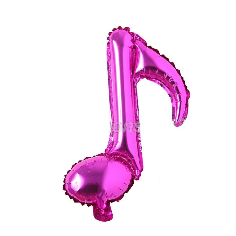 TIK Theme Birthday Decorations Party Photo Backdrop, Party Decorations Fuchsia Black Teal Foil Curtains/Music Note Balloons for