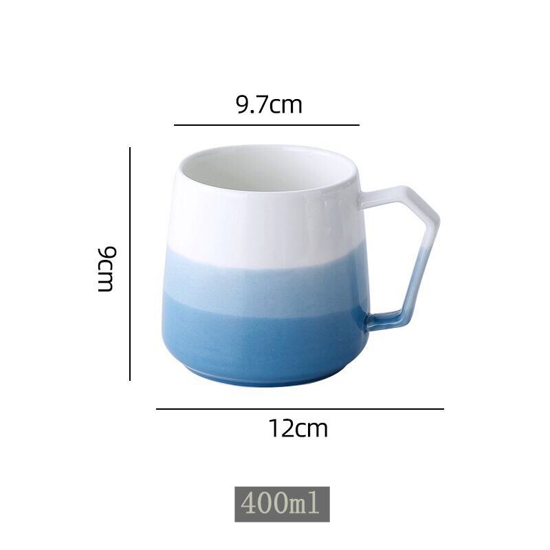 Nordisk stil simpel husstand keramisk vand kaffe te kop farveblødt kaffe rejsekrus la hua fad sæt kopper og krus drinkware: D