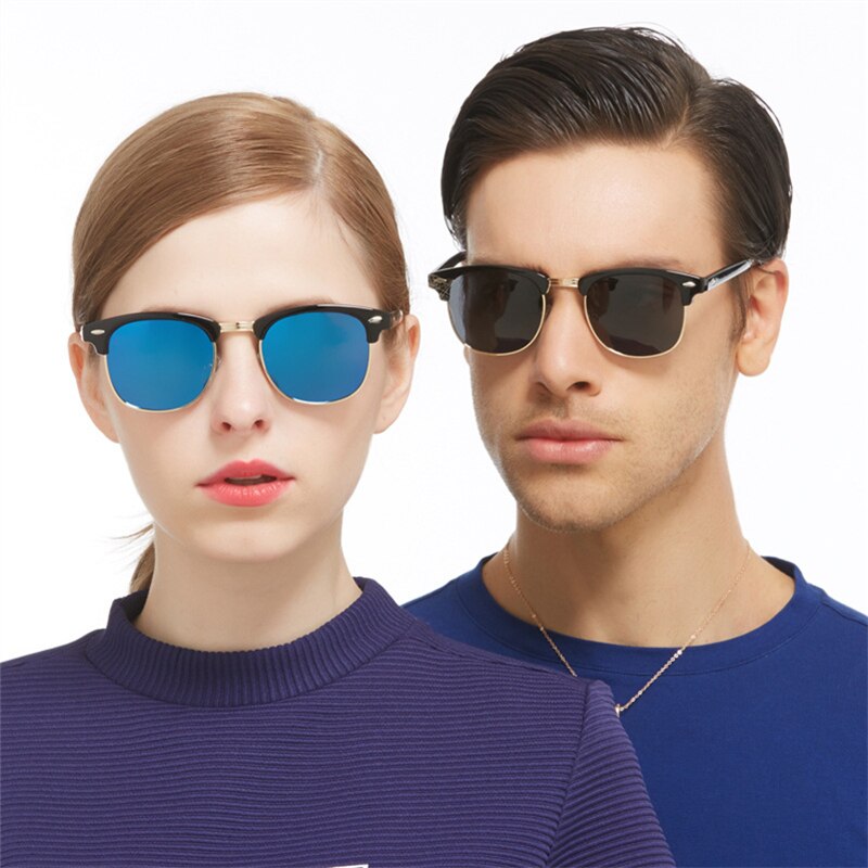 ASOUZ oval men's sunglasses UV400 classic retro brand ladies glasses UV400 driving sunglasses