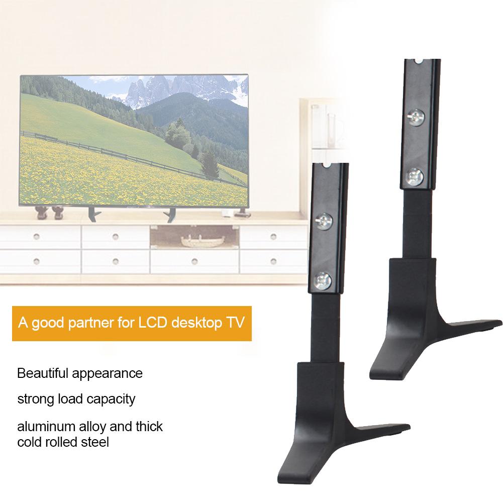 Universal bordplade stativ tv piedestal holder aluminiumslegering kombination beslag vægmonteret base til 32-65 tommer lcd tv