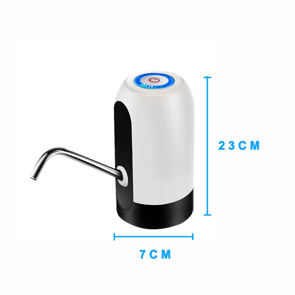 Vattenflaska pump usb laddning elektrisk vatten dispenser bärbar automatisk mini drink dispenser pump för drycker