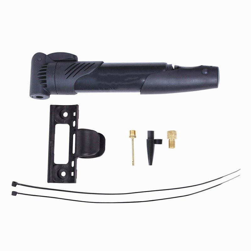 Mini Plastic Bicycle Pump Mountain Bike Road Bike Portable High-intensity Circulation Pump Bicycle Tire Inflator Pump: Black