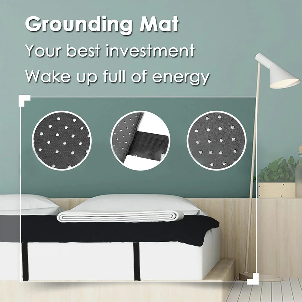 68x180cm Grounding Mat Mattress Cover Anti-static Grounding Sheets For Improve Sleep Grounding Pad Electrical Supplies