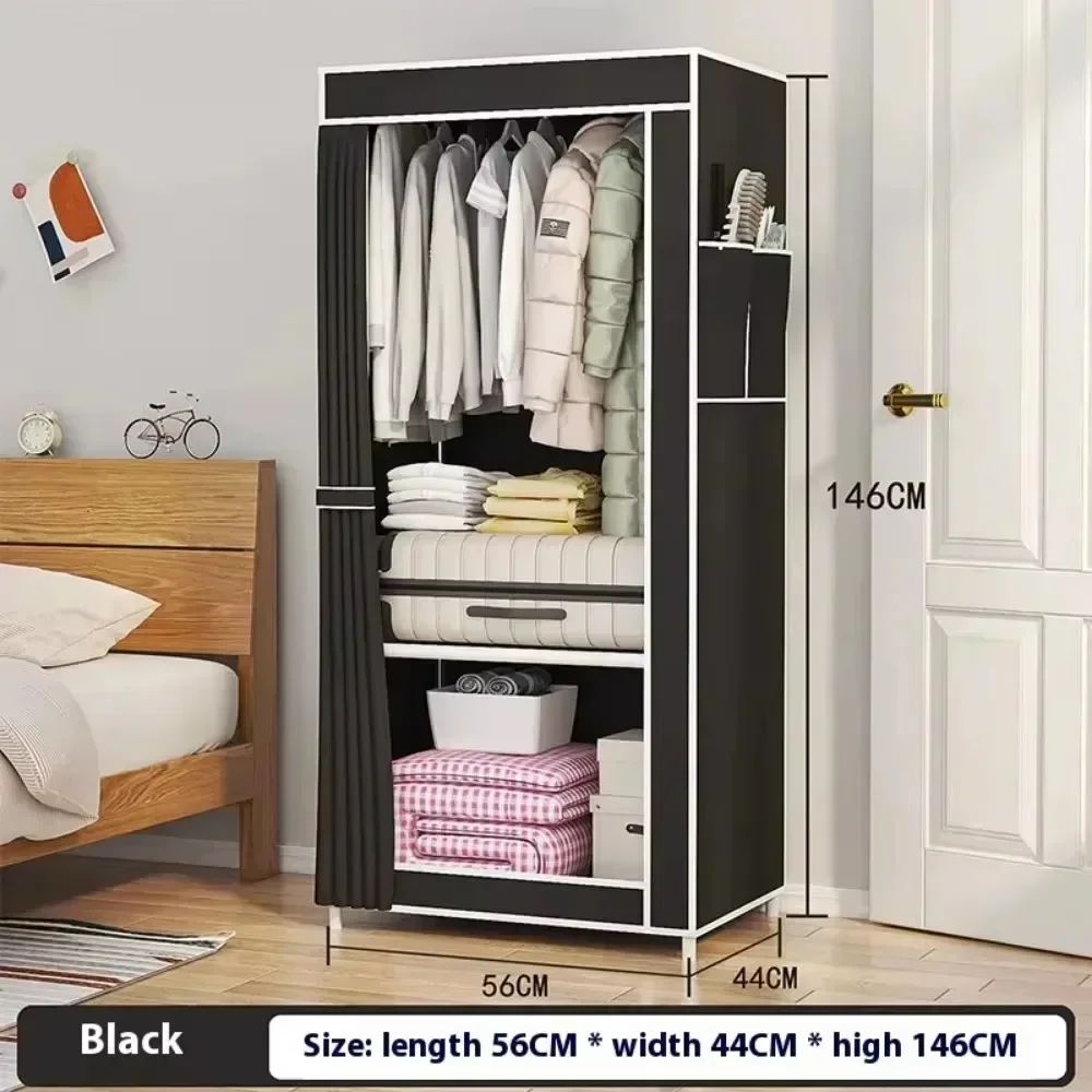 Armario de montaje Simple, armarios de tela de alta capacidad, gabinetes de almacenamiento modernos para el hogar, muebles de dormitorio
