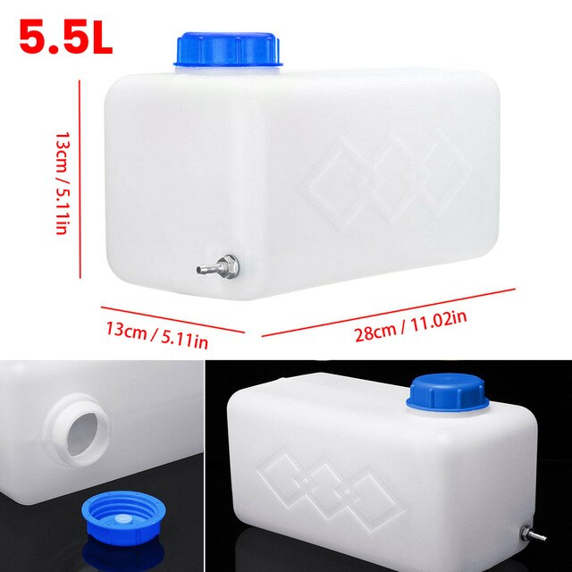 Réservoir d'essence de mazout en plastique de 5.5L pour le réchauffeur de stationnement Diesel d'air de camion de voiture: Bleu
