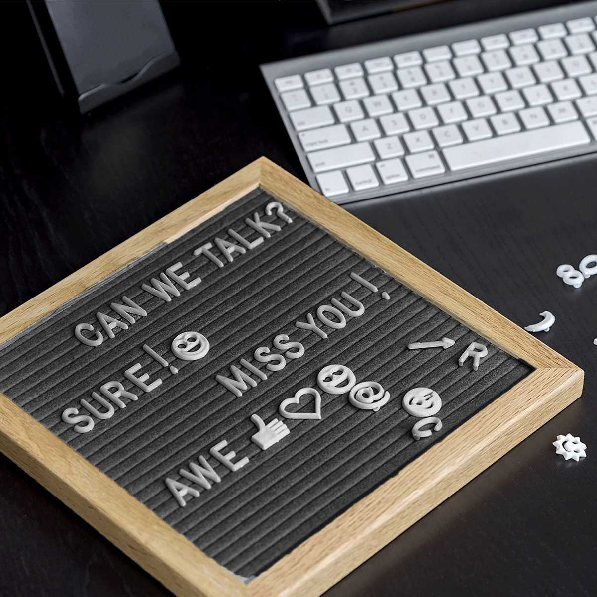 Mooie Vilt Brief Board Houten Frame Verwisselbare Mark Nummers Tekens Bericht Boards Voor Home Office Borden