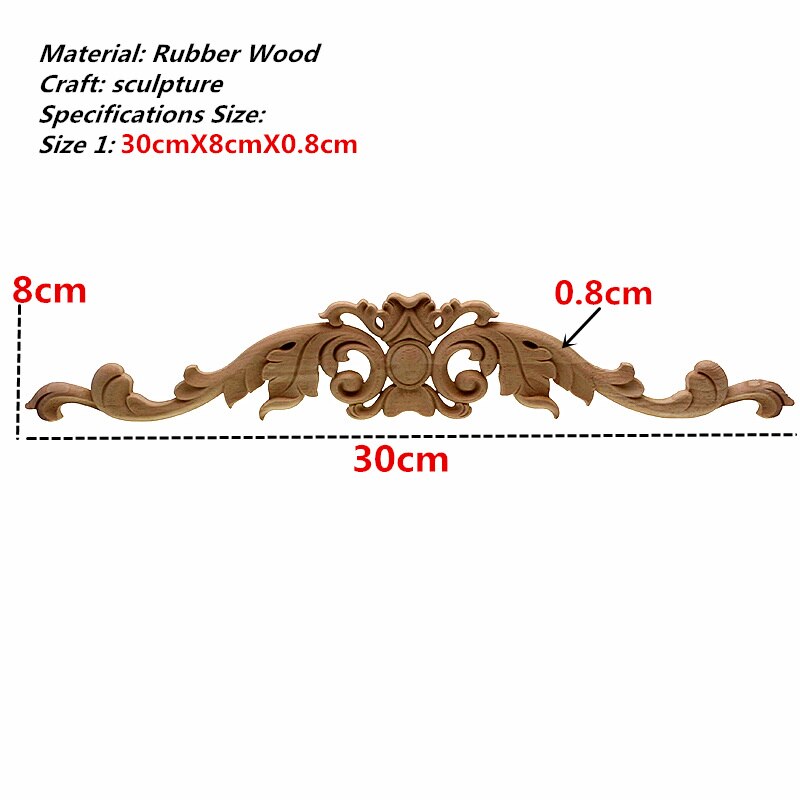 VZLX Wood Carving European Floral Pattern Patch Fu... – Grandado