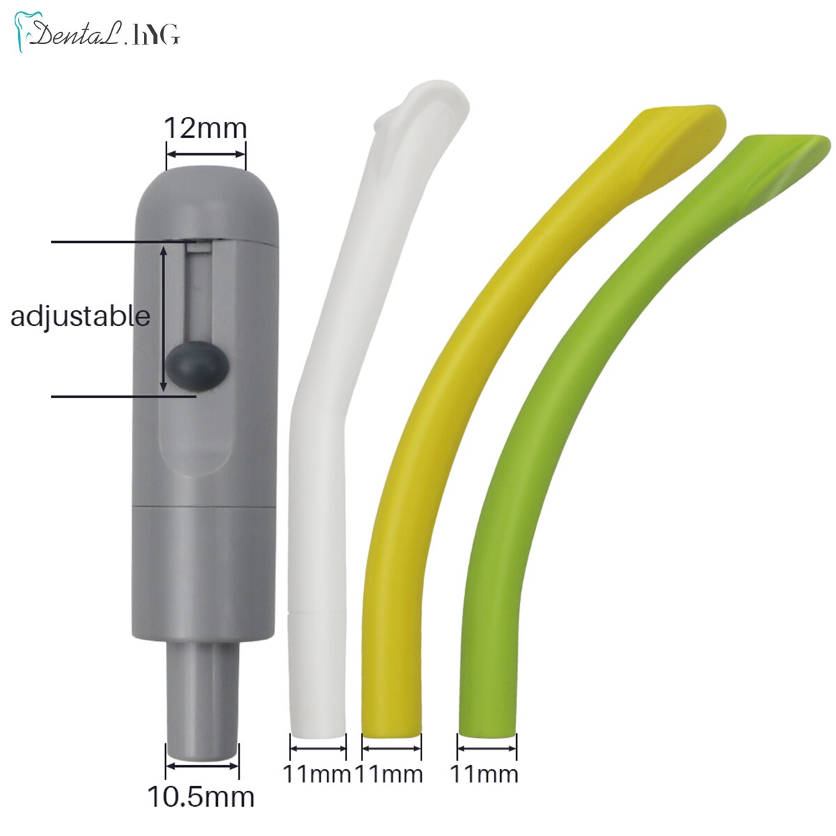 Embouts d&#39;aspiration dentaire forte Autoclavable, embouts d&#39;évacuation en bec de canard, Tube d&#39;aspiration de salive, matériel dentaire, 10 pièces