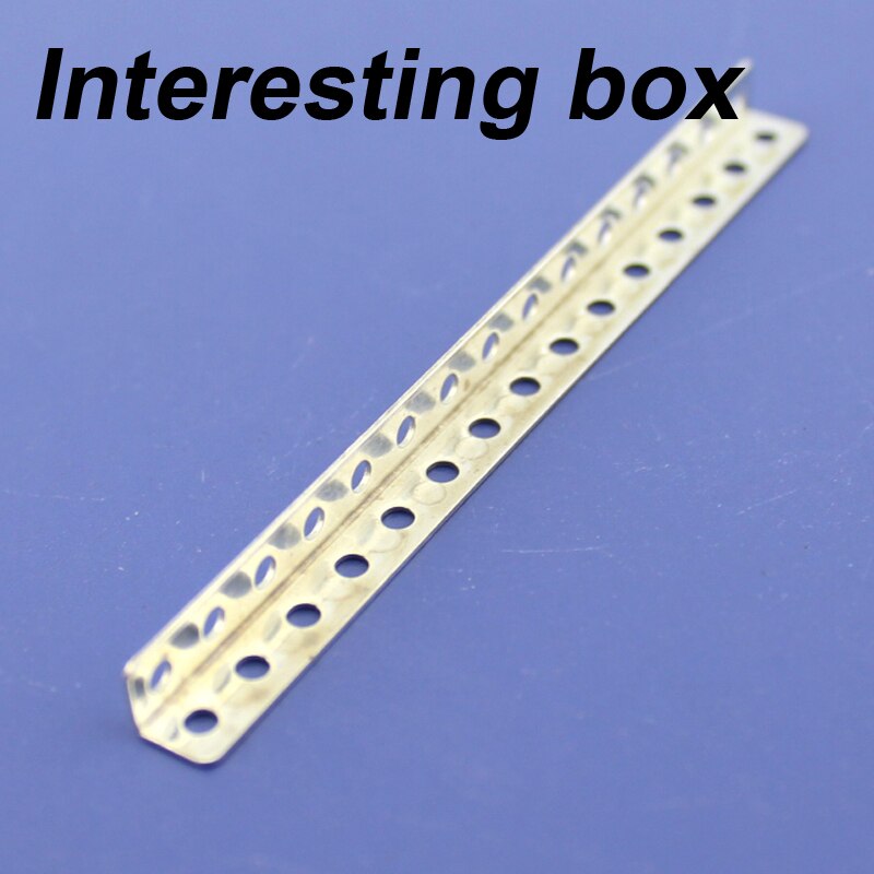 Right angle iron rod porous iron sheet DIY model accessories angle iron bracket with hole miniature long angle code L shape