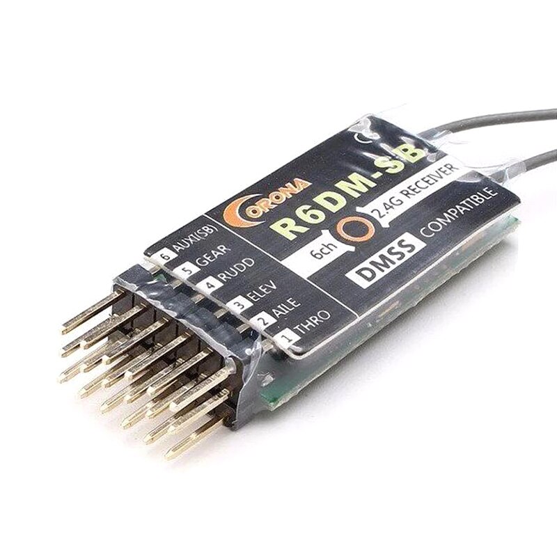 Corona – récepteur R6DM-SB 6CH R8DM-SB 8CH 2.4GHz DMSS Compatible avec S.Bus pour JR DMSS XG6 XG7 XG11 RC avion émetteur DIY