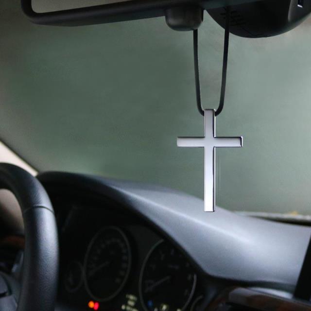 Cross 3 Kleuren Wow Auto Auto Mode Hanger Interieur Jezus Religieuze Achteruitkijkspiegel Ornament Opknoping Dangle Charm Auto Styling