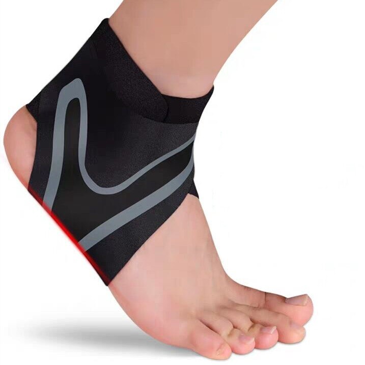 1Pc Sport Enkelbrace Fitness Gym Enkel Ondersteuning Gear Elastische Voet Gewichten Wraps Protector Benen Power Gewichtheffen: M Left foot