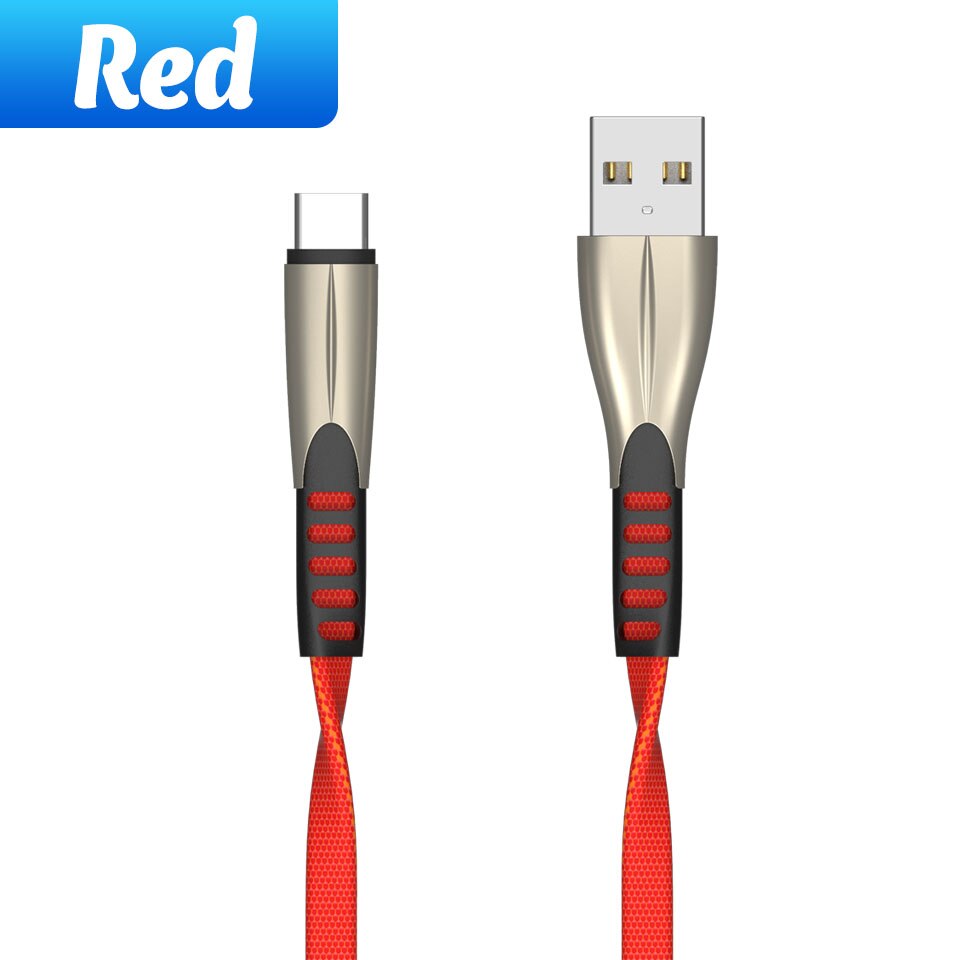 2.4A USB C Kabel Nylon Handy Daten Sync Kabel für LG HTC Schnelle Lade Typ-C Draht für samsung Galaxy S10 S9 Plus Hinweis 8 7