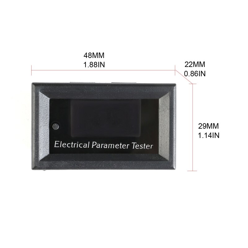 7 in 1 High Accuracy Meter Multipurpose Electrical Parameter Meter OLED Digital Display Fiting for Industrial Workshop