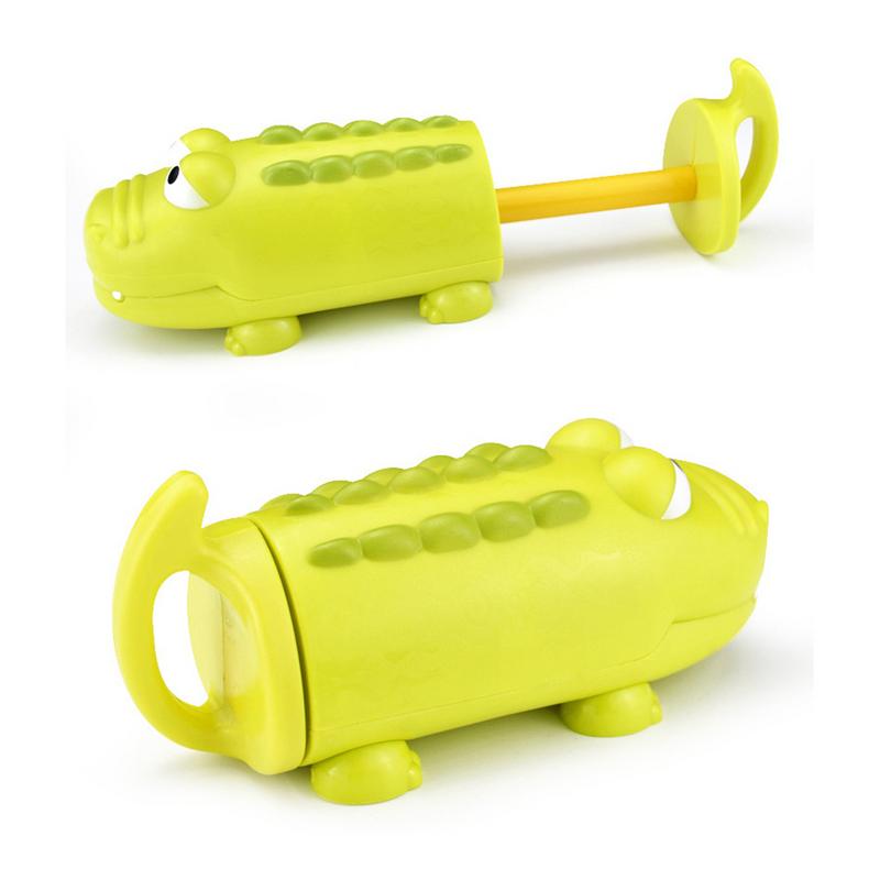 Children's Pumping Water Cannon Toy Crocodile Shark Shape Summer Beach Outdoor Swimming Pool Game Playing Water Toys for Boy Gir: Green