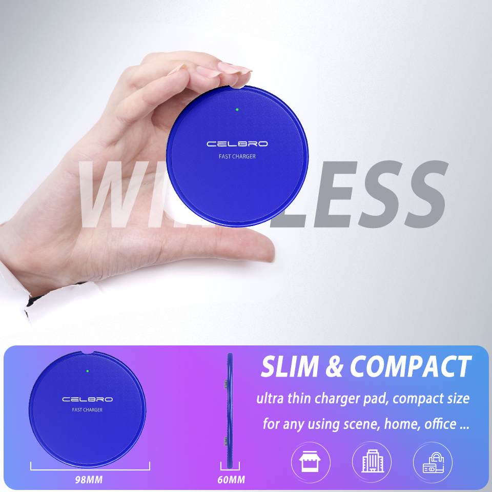 10W Qi Draadloze Oplader Draadloze Telefoon Lading Pad Quick Charge Pad Mobiele Telefoon Oplader voor iPhone 11 Pro Max xiaomi Note 10 Pro