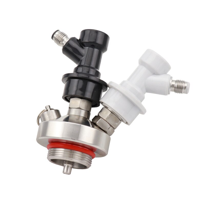 Mini barril dispensador de barril de acero inoxidable 304, lanza con bloqueo de bola y manguera de 50cm para elaboración de cerveza casera de 2L/3,6l/5L/10L