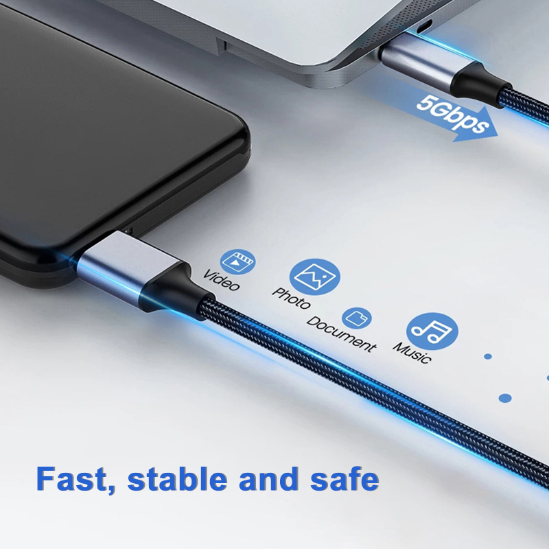 Conector adaptador de Cable Micro B USB 3 0 a tipo C Cable de disco duro externo de 5Gbps tipo C a USB 3,0 Micro B para disco duro