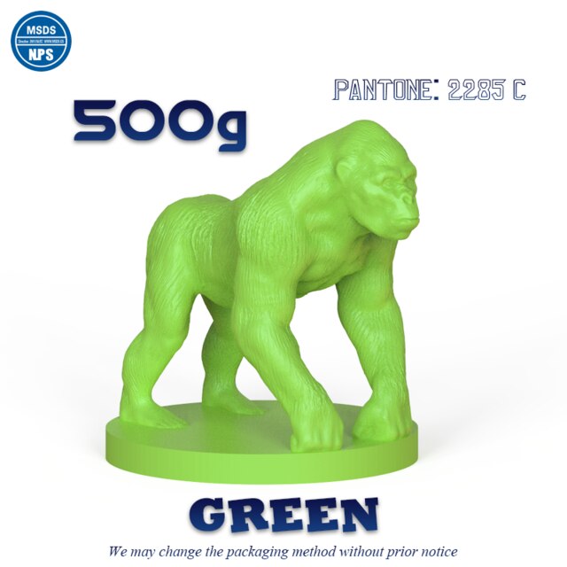PANCURE 3D Printer Rapid Resin LCD DLP SLA UV-Curable 405nm Photopolymer Printing Liquid 500g 1000g: Green 500g