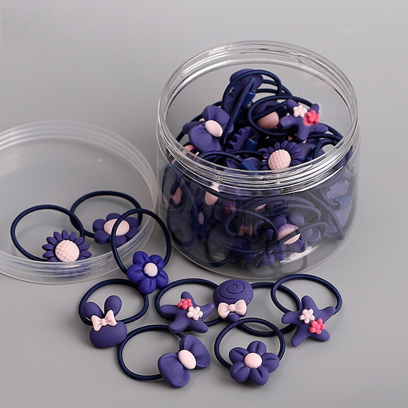Patpat 20-Stukken Schattige Haarbanden Voor Meisjes Kleurrijke Geschikt Voor Kinderen Vanaf 3 Jaar Oud Meisje Accessoires