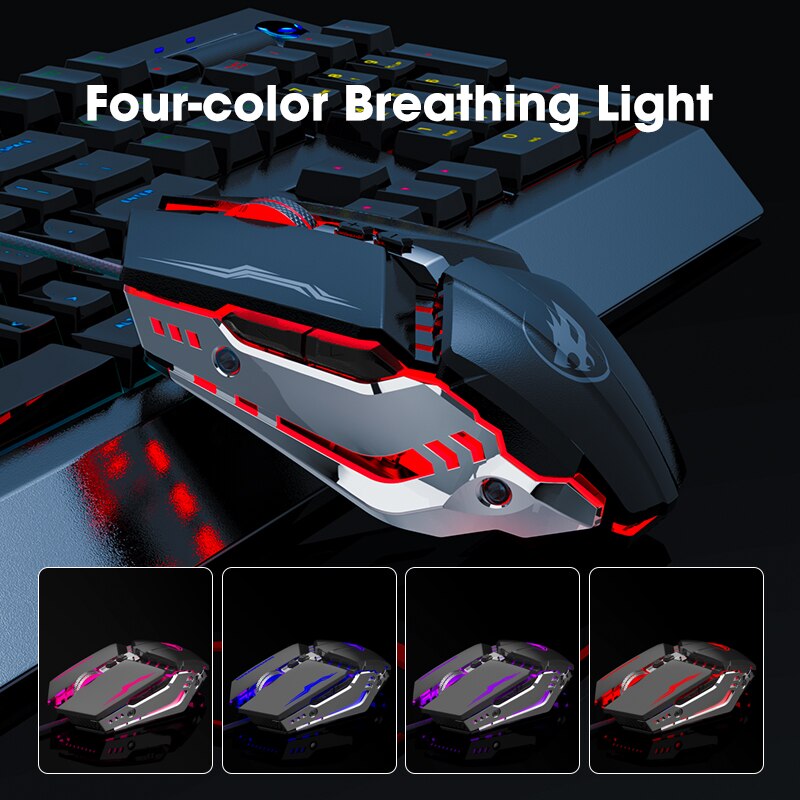 Niye Gaming Mouse Gamer 4800DPI Wired USB Ergonomic Mouse Colorful Led Mause Computer Mouse Optical PC Mice Backlight for Laptop